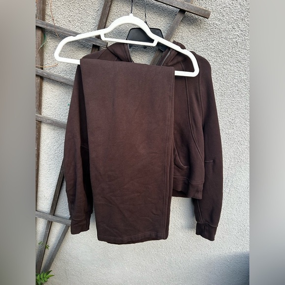 Lululemon Scuba Oversized Half-Zip Hoodie + Oversized Jogger in Espresso SET - Picture 5 of 10